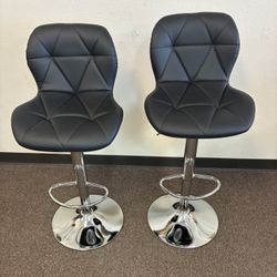 2 PC Swivel Bar Stools 