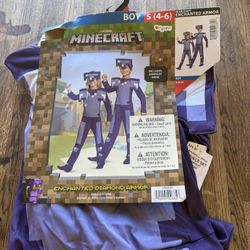New Halloween Minecraft Enchanted Armor Boy Costume Size (S) (4/6) $10