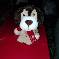 Christmas Pup Stuffed Animal 