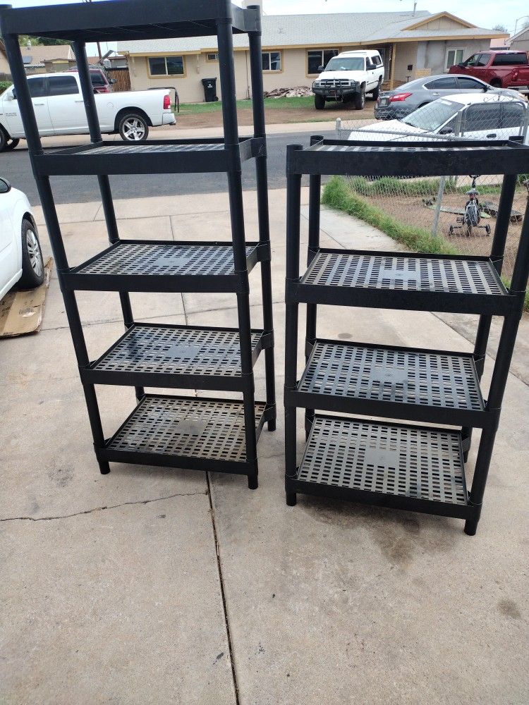 Heavy Duty Plastic Shelving Units Great For The Garage No Offers No Trade 75th Ave Indian School Serious Buyers Only Please $30 Cash