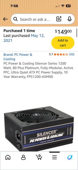 1200 Watt PC Power Supply