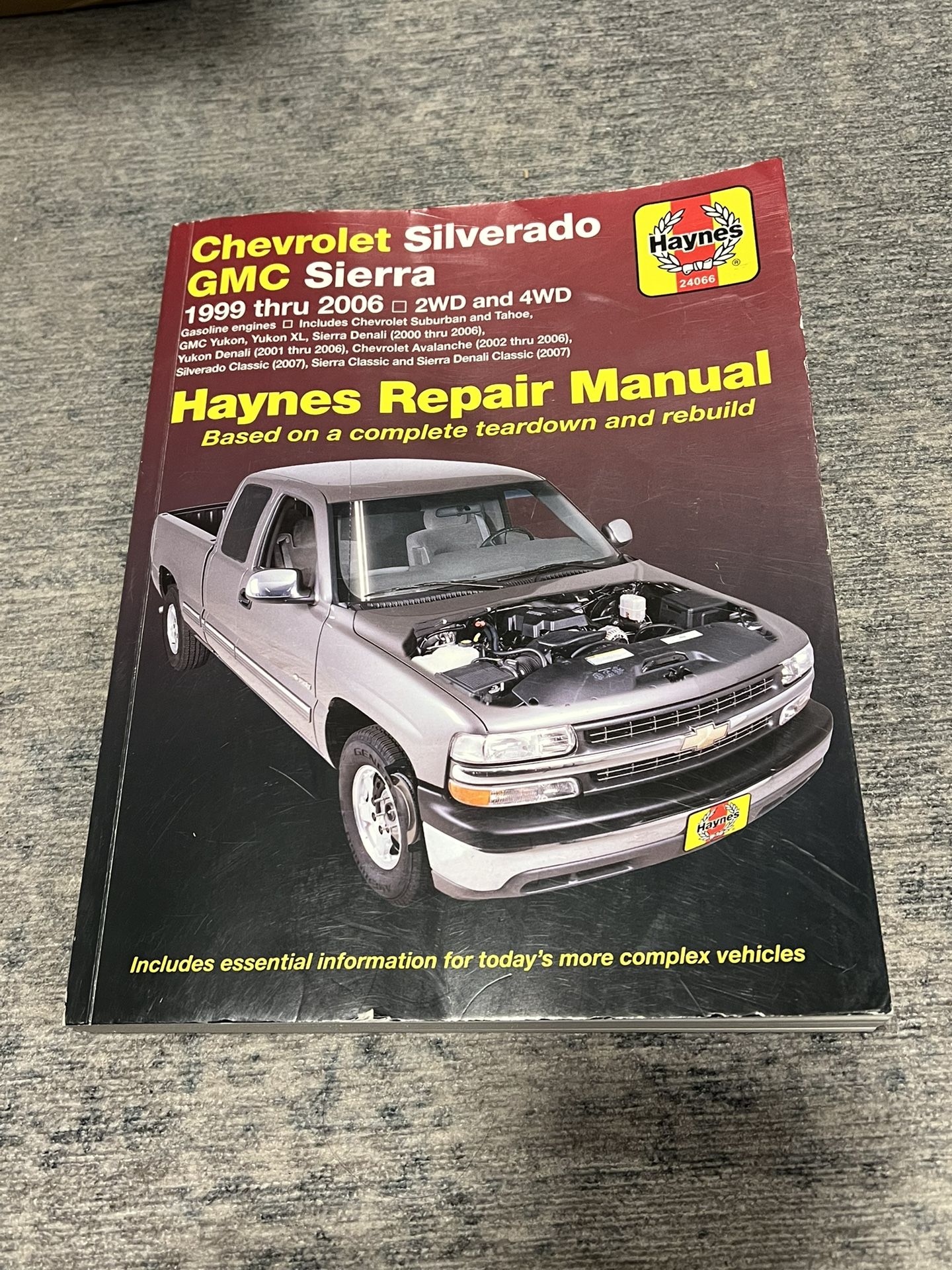 Haynes Repair Manual For 1(contact info removed) Chevy Silverado