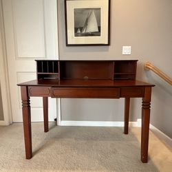 Wood Desk With Drawer