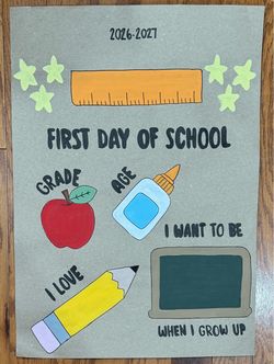 First day of school banner
