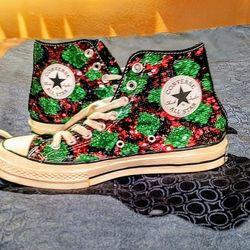 
Converse Chuck Taylor All Star 70 Hi Sequin Snakeskin - Green 