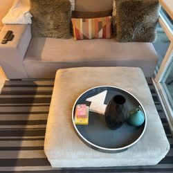 West Elm Sofa Set With Ottoman 