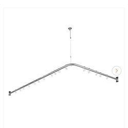 42 in. 48 in. x 72 in. 78" Stainless Steel Curtain Rod