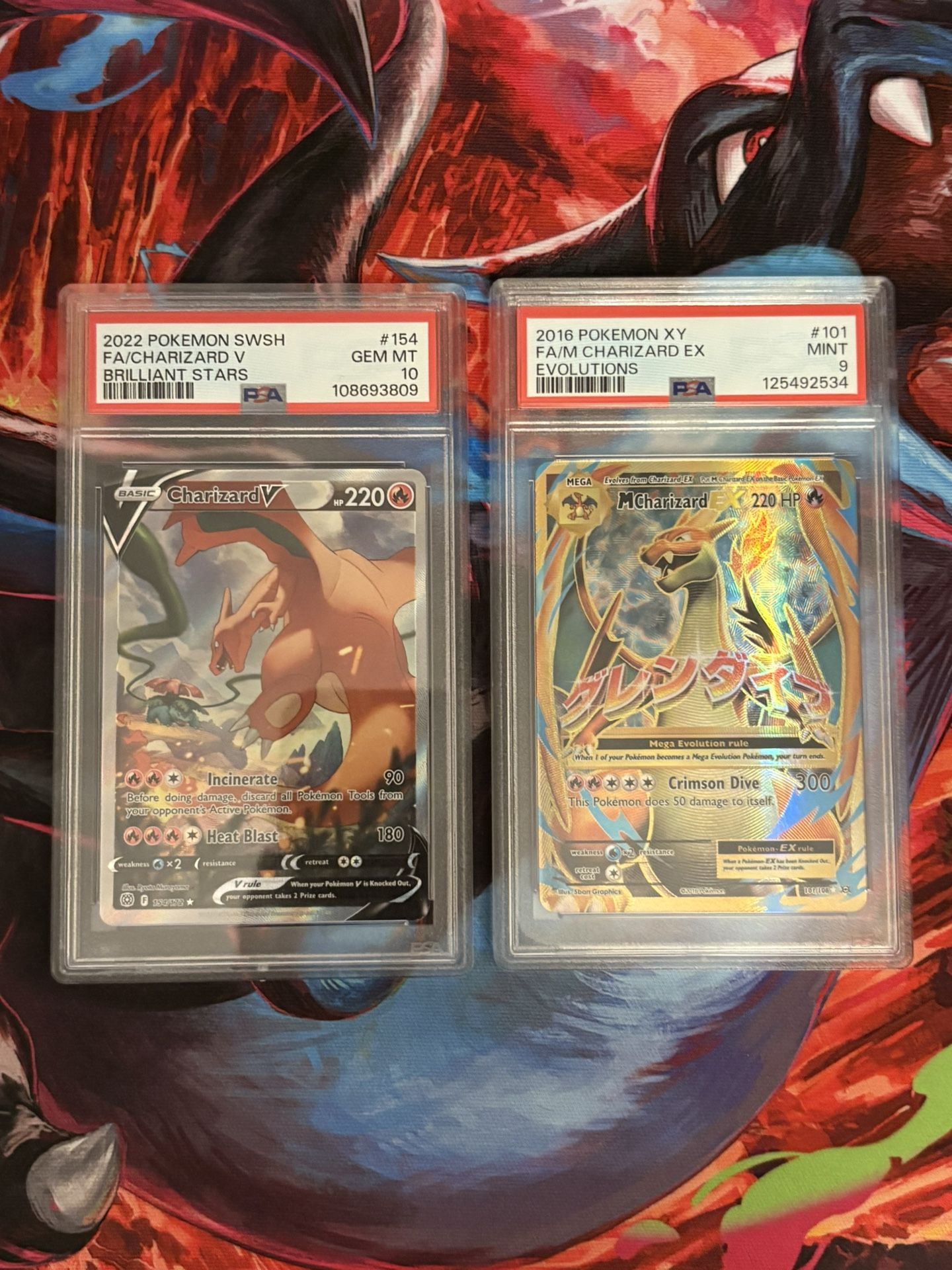 Charizard PSA Slabs