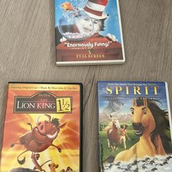 Disney Animated Movies/ Cartoons - CDs & DVDS