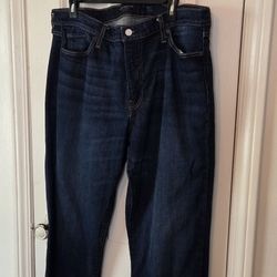 Lucky Brand 361 Original Straight Blue Jeans Men's Size 38X32 Dark Wash