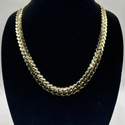 14k Gold Plated 12mm 24” 150+ Gram Handmade Miami Cuban Link