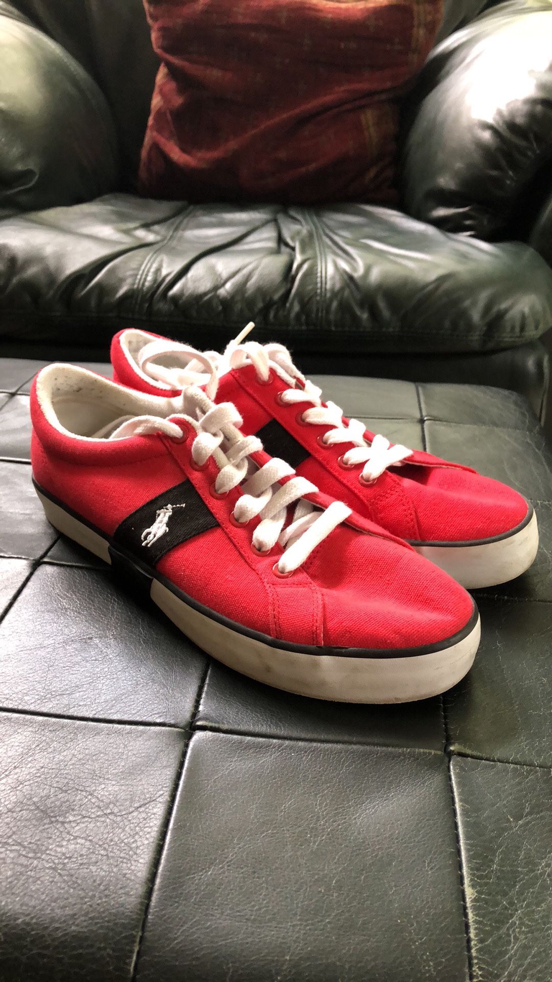 Red Ralph Lauren Polo Shoes.