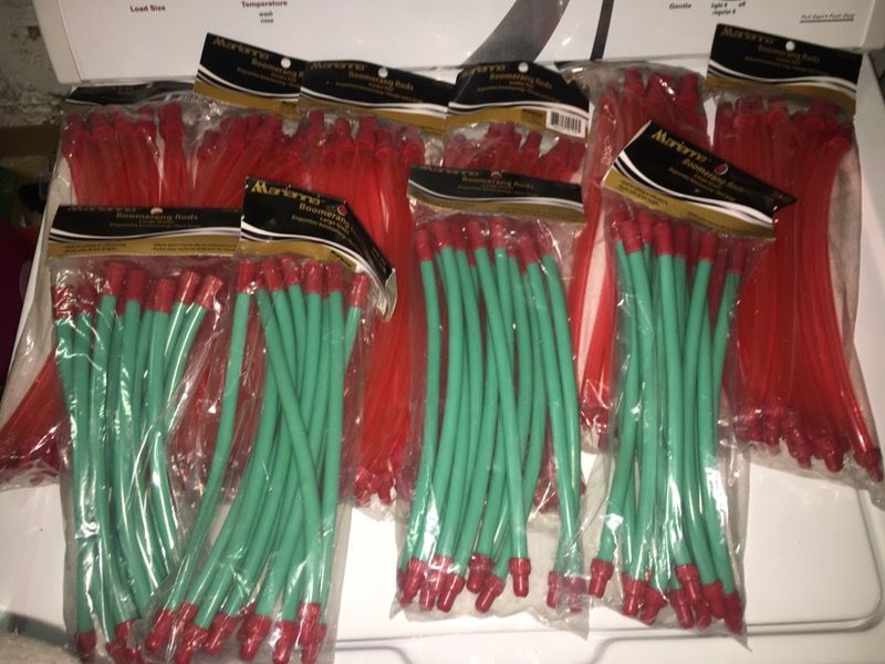 Boomerang perm rods