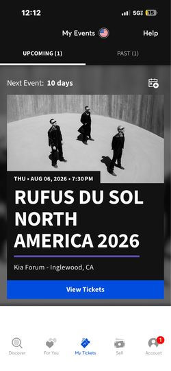 Rufus Du Sol August 6 Tickets