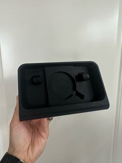 Black iPhone alarm clock Charging Tray