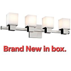 Hudson Valley Lighting Store
Hudson Valley Lighting 4444-SH Milford - 4 Light Bath and Vanity 6.5 inches Tall and 24 inches Wide - Satin Nickel. Check