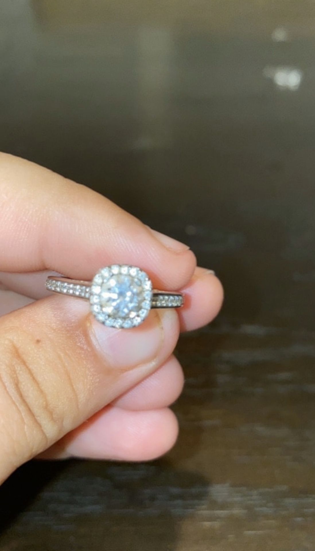 Engagement ring comes with wedding band