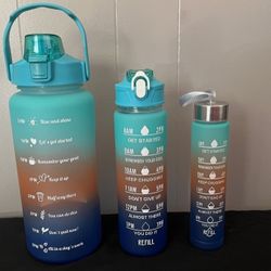 Pack Of 3 Water Bottles