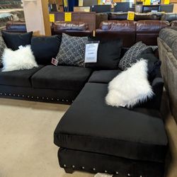 Implosion Black Sectional 