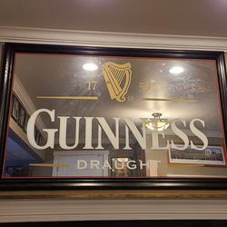 Guinness bar mirror