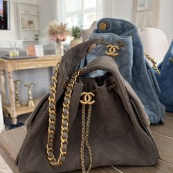 Chanel limited edition Suede Hobo Bag 