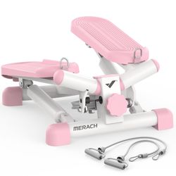MERACH Portable Stair Stepper Mini Workout Twist Stepper Cardio Exercise Machine for Home Office Use Foot Pedal Exerciser- MR-2354