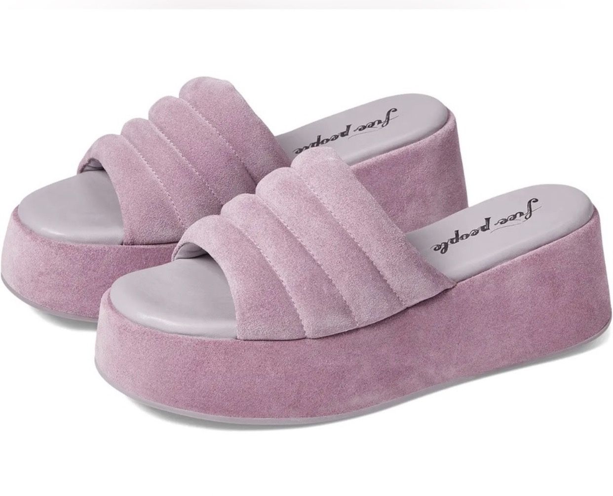 Free People Purple Platform Sandals
