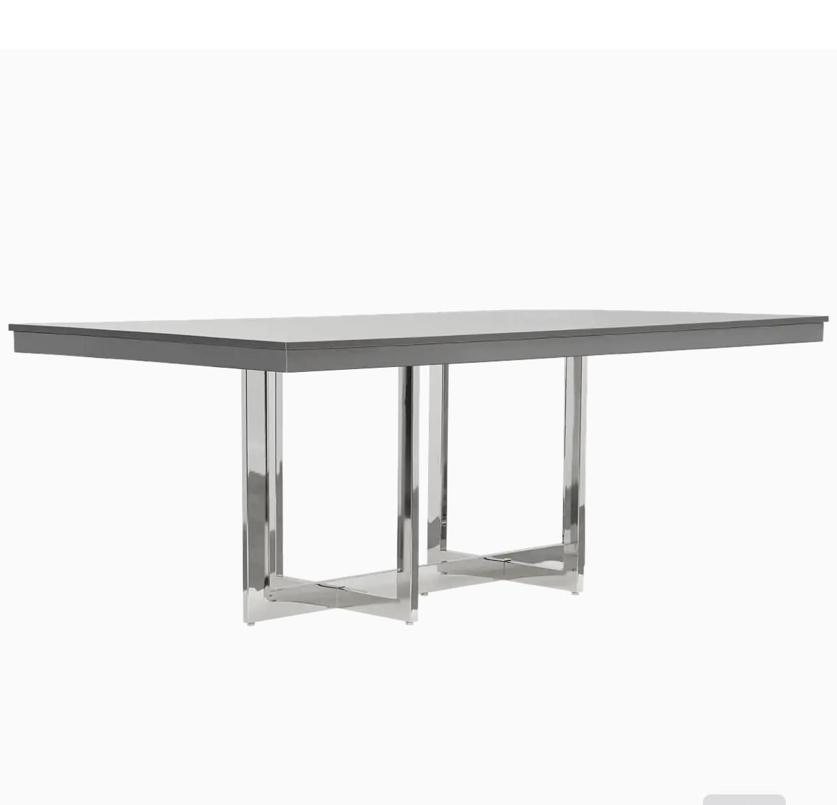 Cortina Dining Table City Furniture Grey Silver