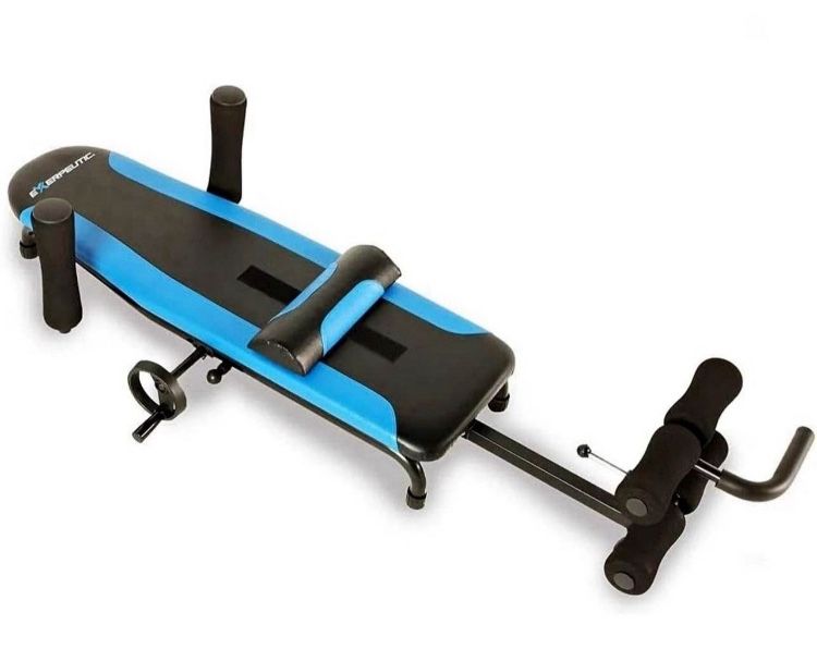 Inversion Traction Table, Back Stretcher for Lower Back Pain Relief Without Going Upside Down, 350 Lbs Weight Capacity, Blue, New in the Box