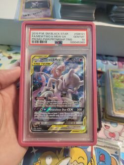 Mewtwo & mew GX psa 10 Pokémon 2019