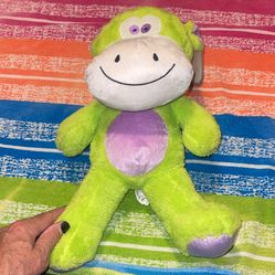 Kelly Toy Neon Green HIPPO  Plush  2017 15” New