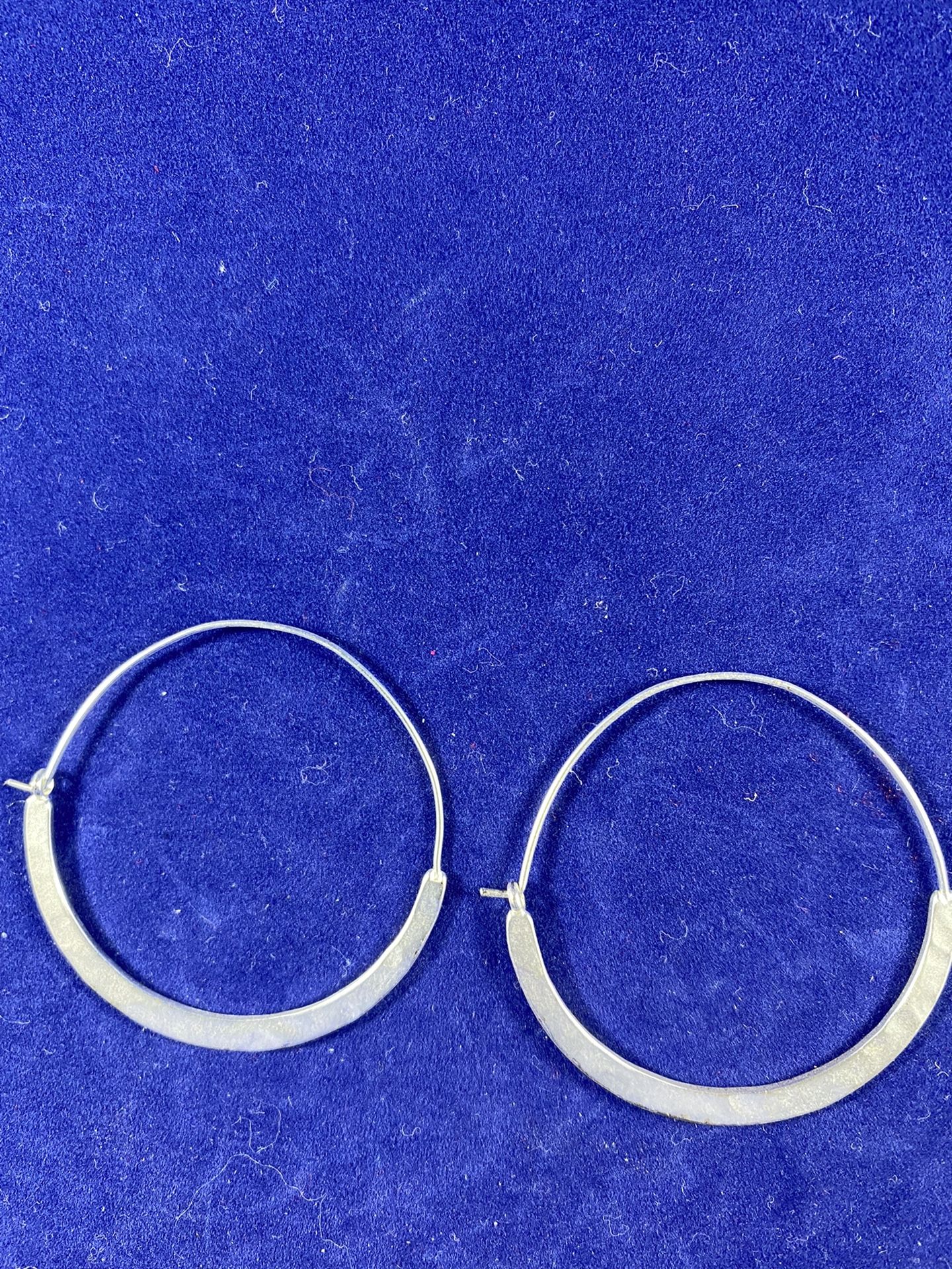 Silver Multi Layered Hoop Earrings