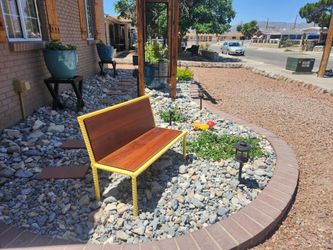 Custom flower bench