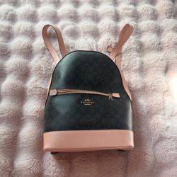 Pink & Brown Coach Back Pack