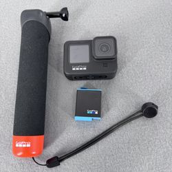 GoPro HERO9 Black – Camera + Battery + Floating Grip (Works Perfectly) Action Kids Cam 