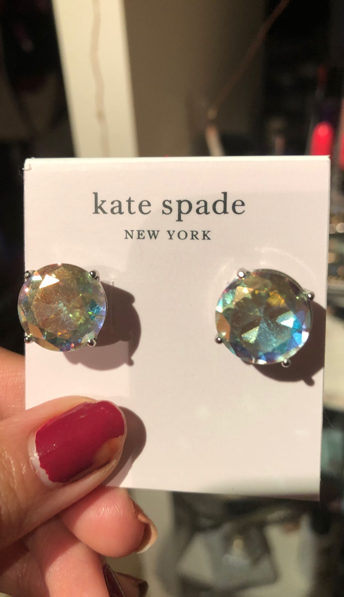 Kate spade Rainbow Crystal stud Earrings
