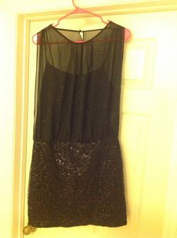 Black Sequin Dress