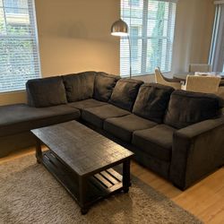 Sectional Sofa + Coffee Table + Tv Stand
