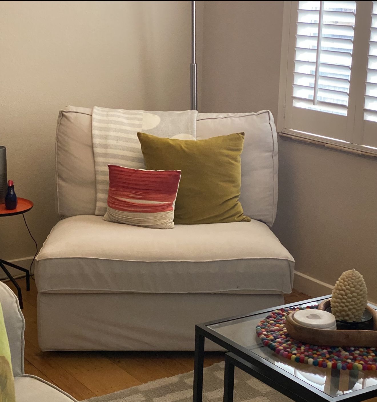 Oversized Beige Chair