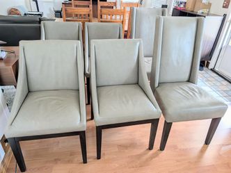 West Elm Marlo Leather Dining Chairs