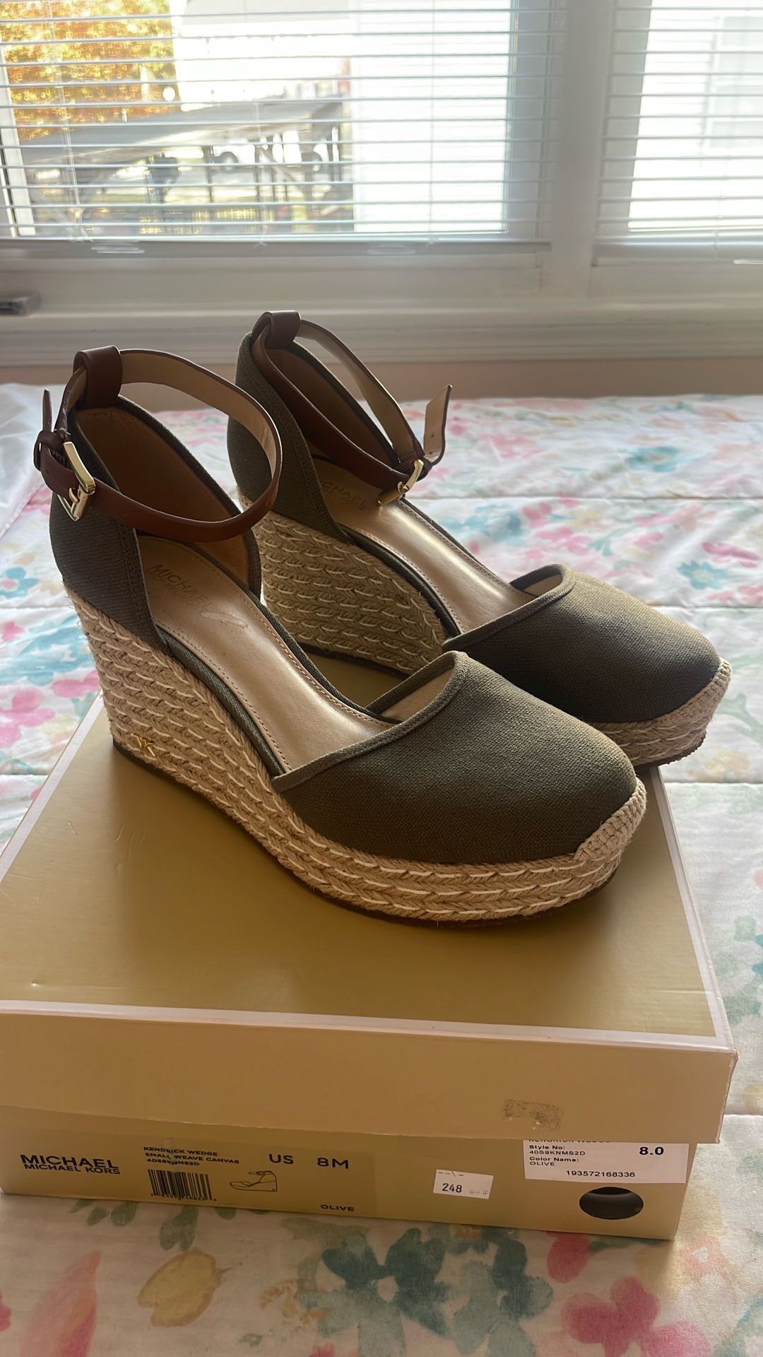 Olive Green Michael Kors Wedges