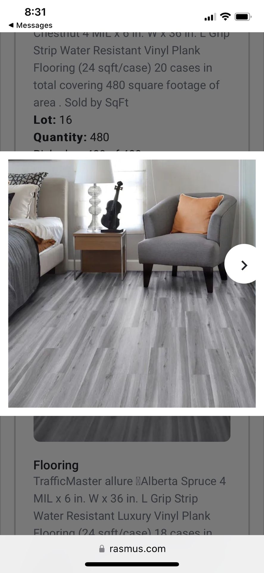 $1 Sq/Ft - Sat Only -TrafficMaster GripStrip Flooring - Alberta Spruce