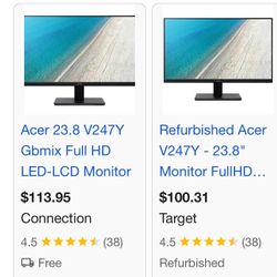 Aver Monitor Brand New V247Y (FHD 23.8”/60cm)