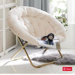 Pottery bar polar bear Ivory/gold Chair