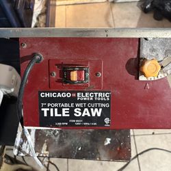 Chicago electric 7 inch tile saw
