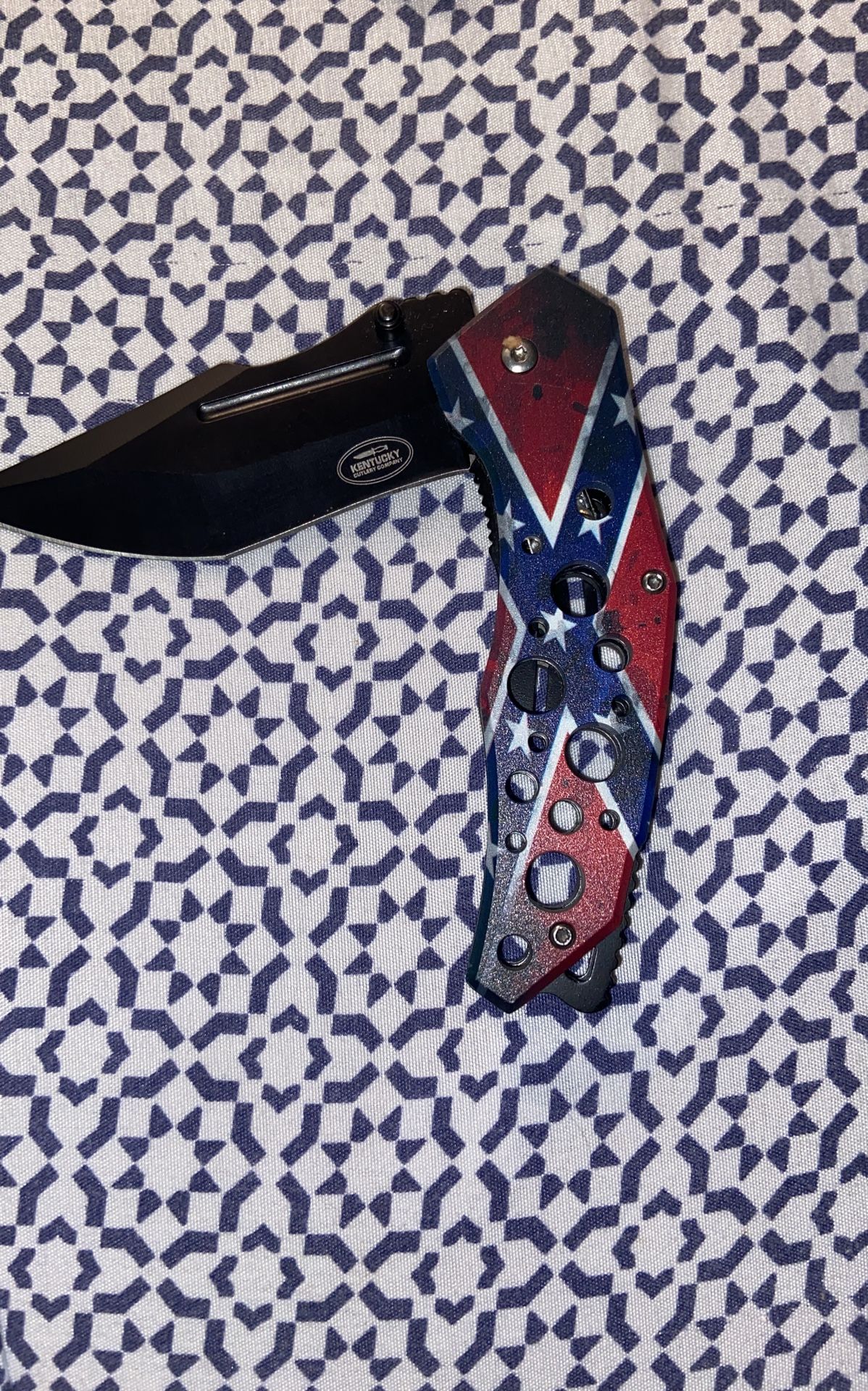 Rebel Flag Knife