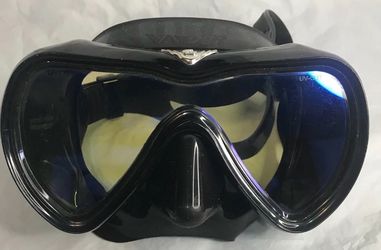 Gull Vader Scuba Mask by Kinugawa - Black, High-Quality, Adjustable Fit