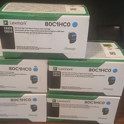 Lot Of 5 Lexmark  80C1HC0 FACTORY SEALED 