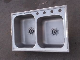 double metal sink