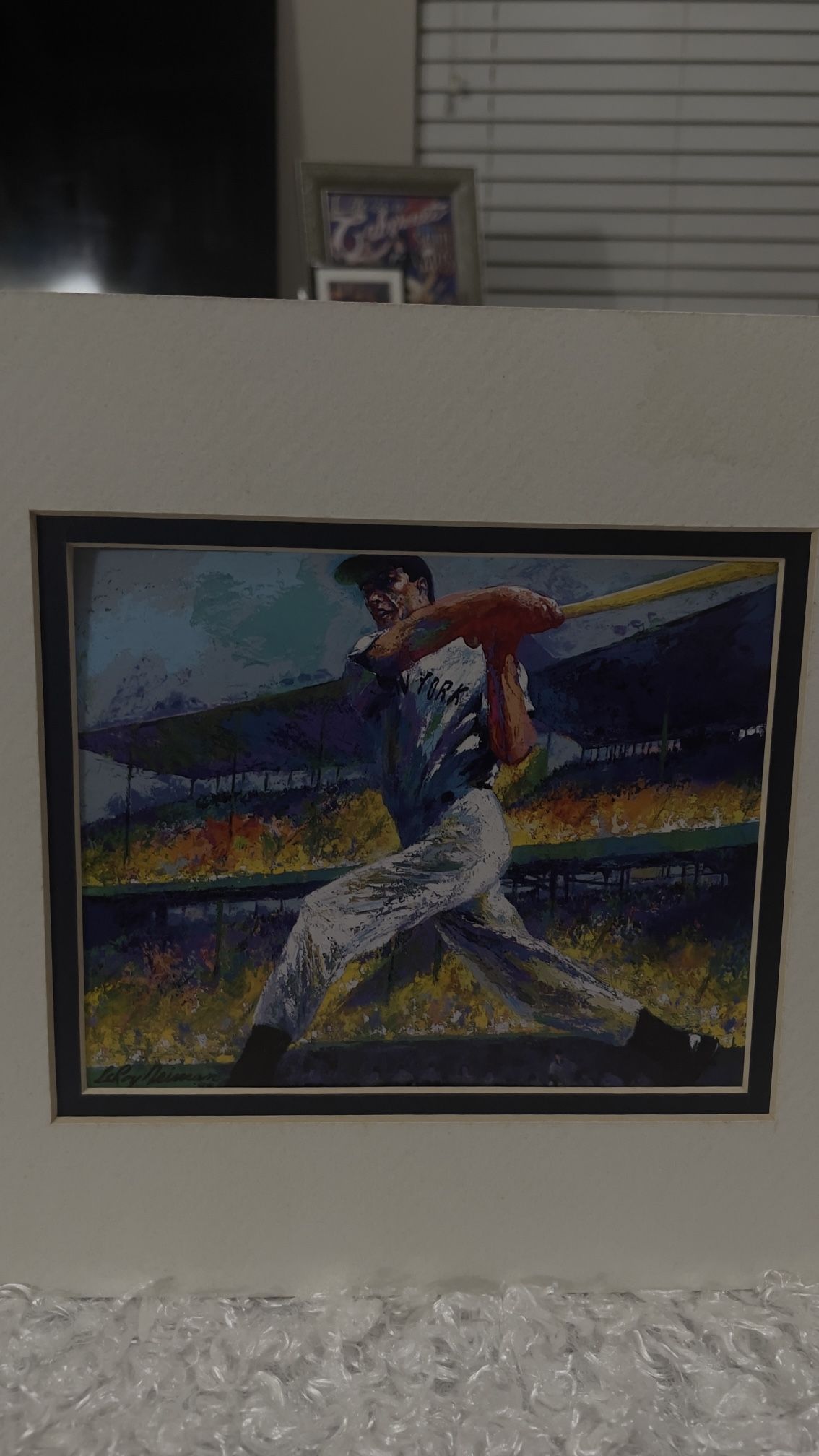 Vintage DiMaggio Cut" by LeRoy Neiman,featuring the legendary Joe DiMaggio. RARE